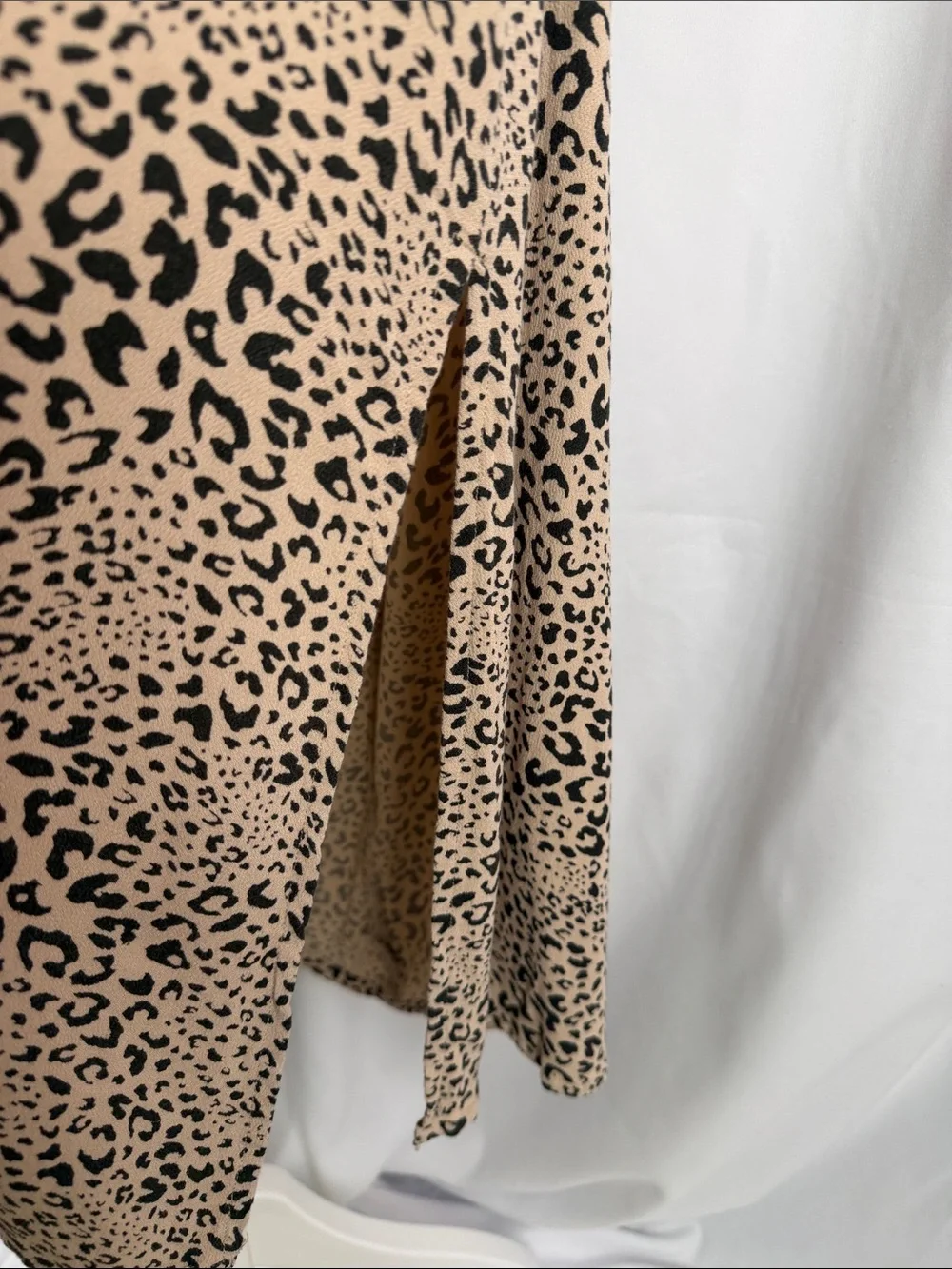 American Eagle Outfitters Leopard-Print Maxi Skirt in Beige and Black